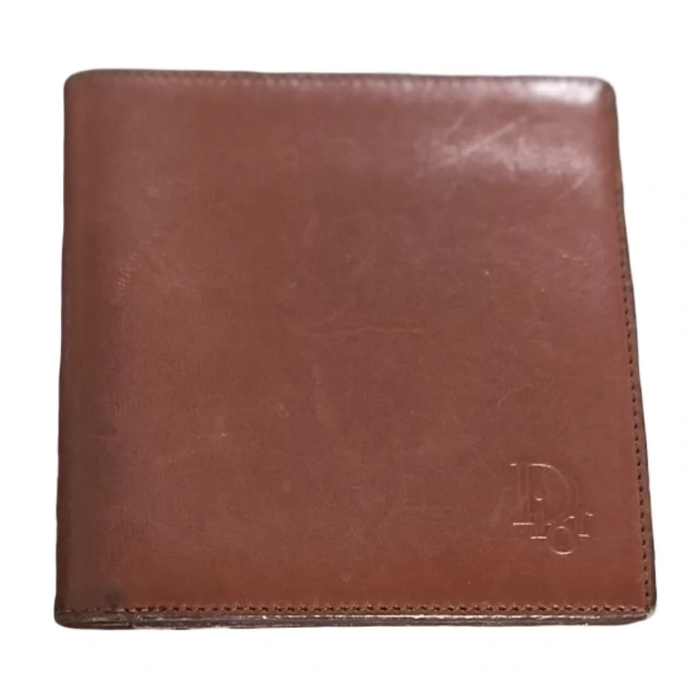 Christian Dior Brown Wallet RARE Limited MADE IN FRANCE 
